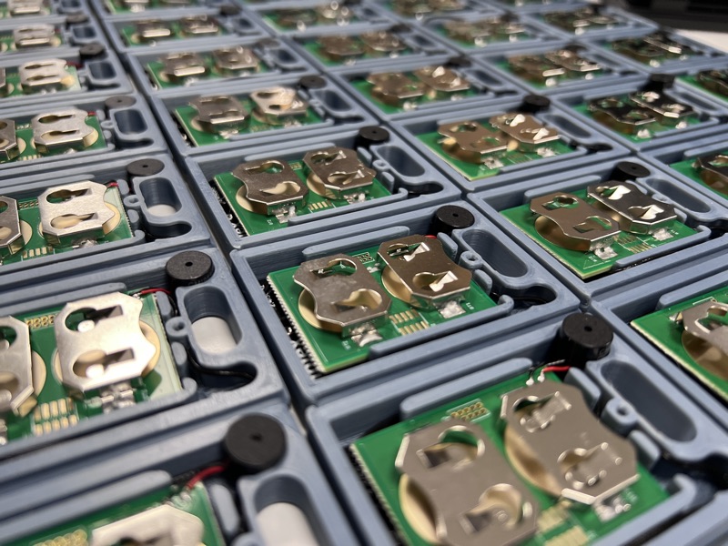 Close-up of Naxca sensor boards in their enclosures